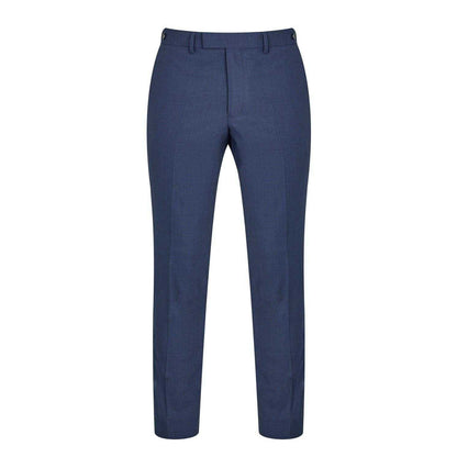 Navy - Front - Mayfair Mens Wilder Tailored Suit Trousers