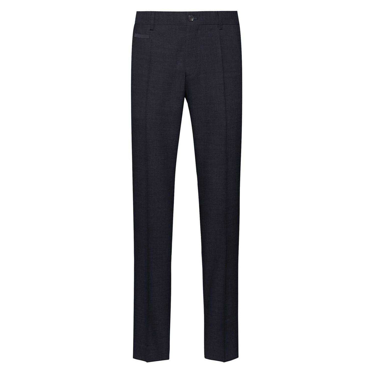 Navy - Front - Hugo Boss Mens Genius Tailored Suit Trousers