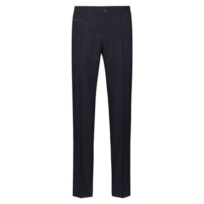 Navy - Front - Hugo Boss Mens Genius Tailored Suit Trousers
