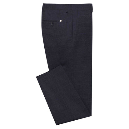 Navy - Side - Hugo Boss Mens Genius Tailored Suit Trousers