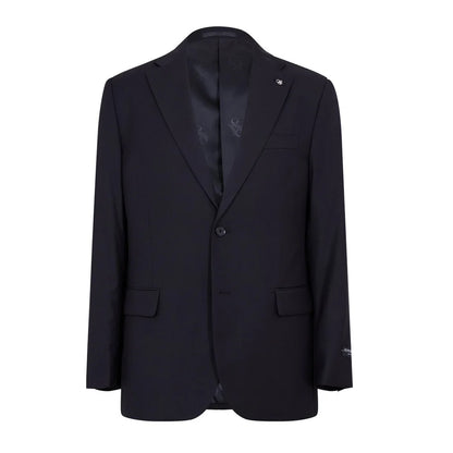 Black - Back - Scotch Mens Plain Single-Breasted Suit Set