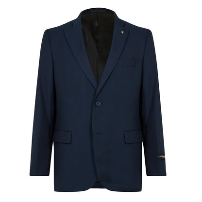 Navy - Back - Scotch Mens Plain Single-Breasted Suit Set