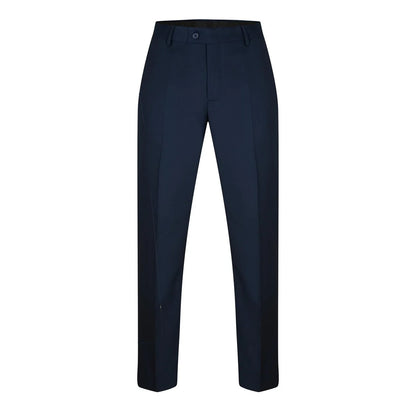 Navy - Side - Scotch Mens Plain Single-Breasted Suit Set