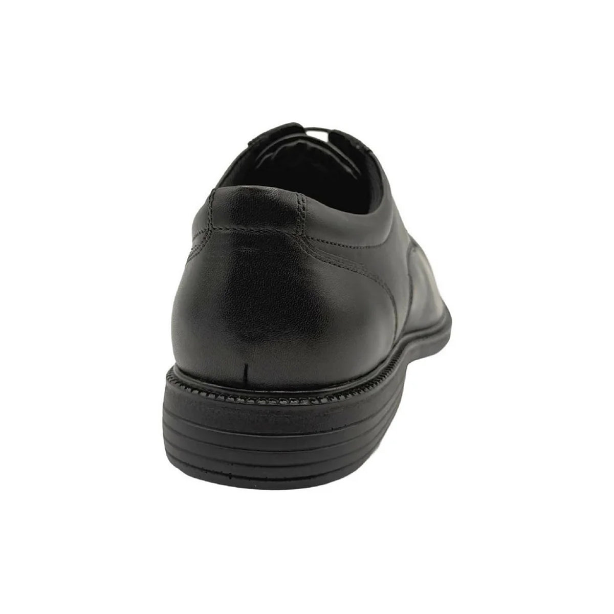 Black - Back - Rockport Mens Corbin Tramline Leather Derby Shoes