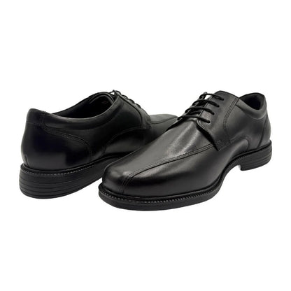 Black - Lifestyle - Rockport Mens Corbin Tramline Leather Derby Shoes
