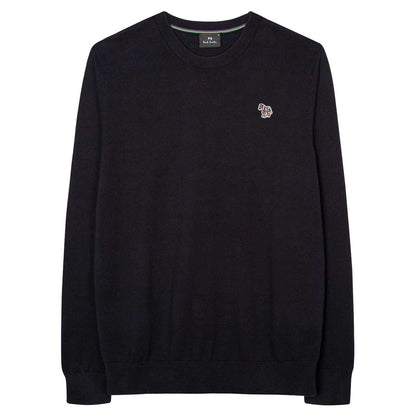 Blue - Front - Paul Smith Mens Zebra Organic Cotton Jumper