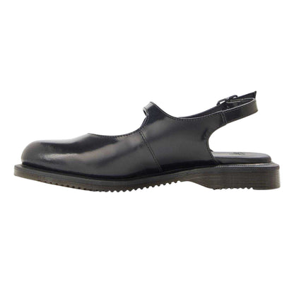Black - Back - Dr Martens Womens-Ladies Madaline Leather Sling Back Mary Janes
