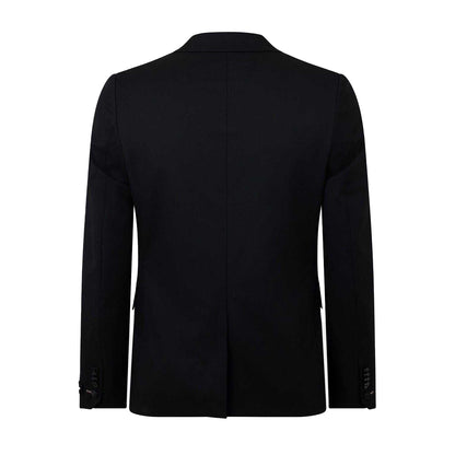 Black - Back - Twisted Tailor Mens Stretch Skinny Suit Jacket