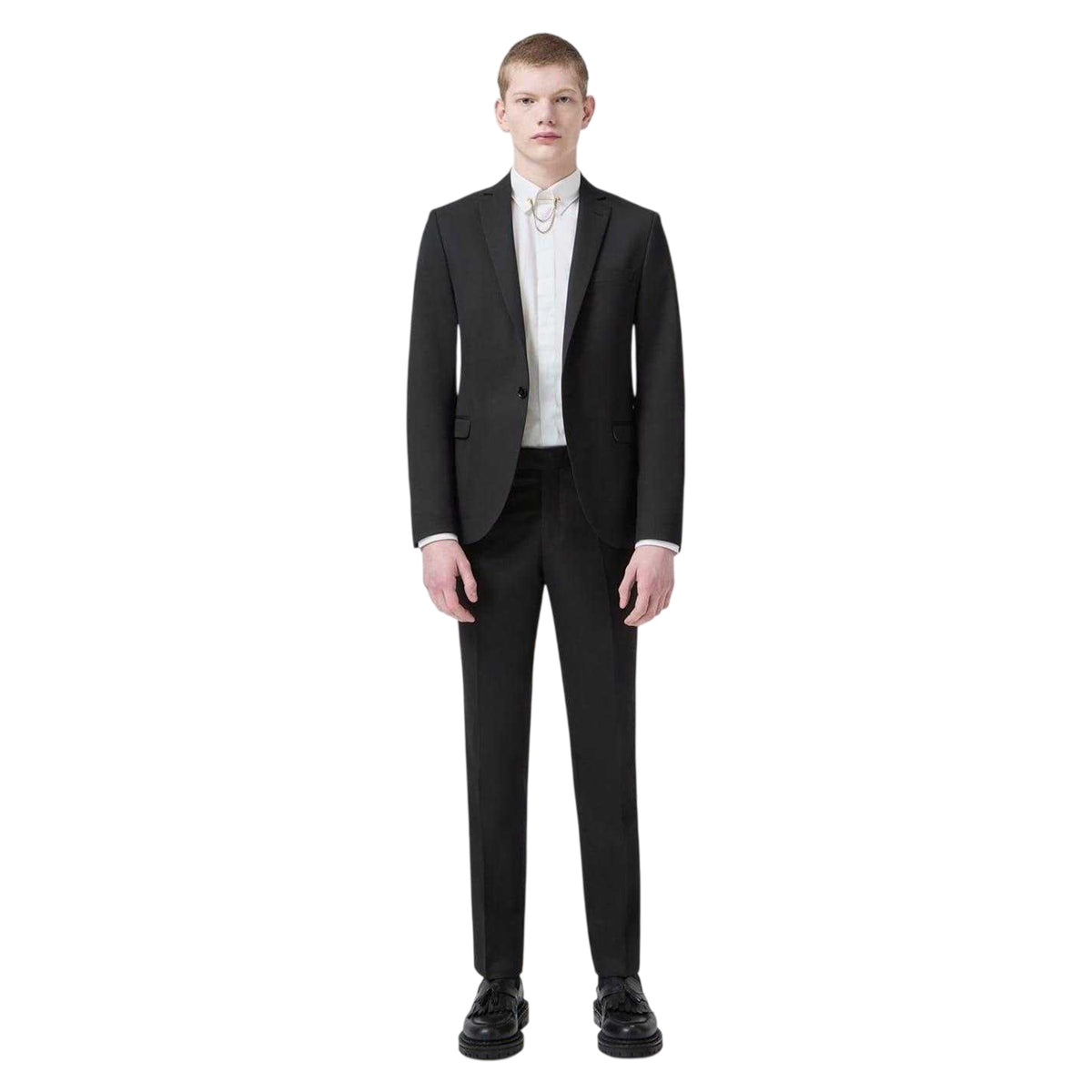 Black - Lifestyle - Twisted Tailor Mens Stretch Skinny Suit Jacket