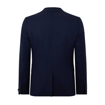 Navy - Back - Twisted Tailor Mens Stretch Skinny Suit Jacket
