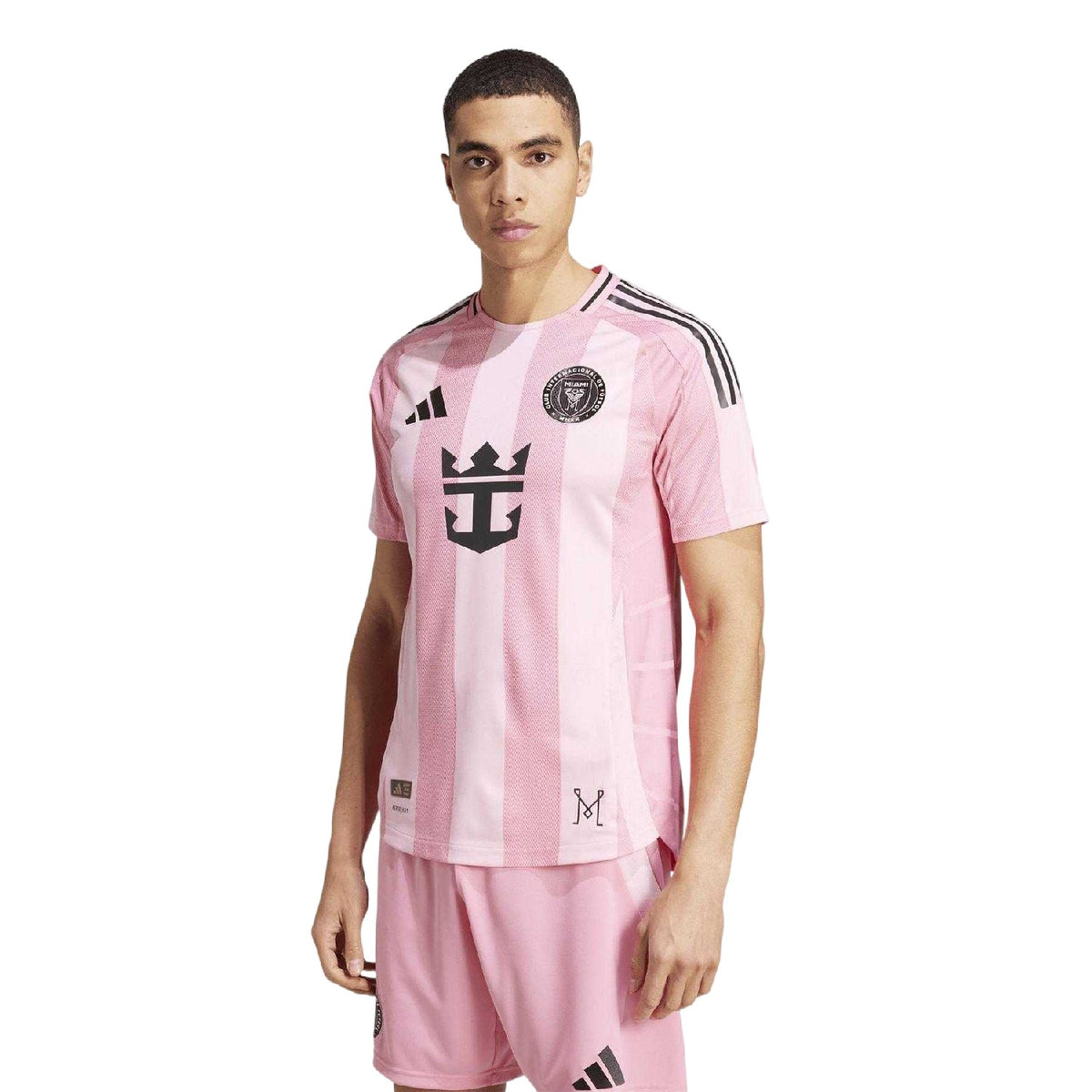 Pink-Black - Side - Adidas Mens Inter Miami CF Home Shirt