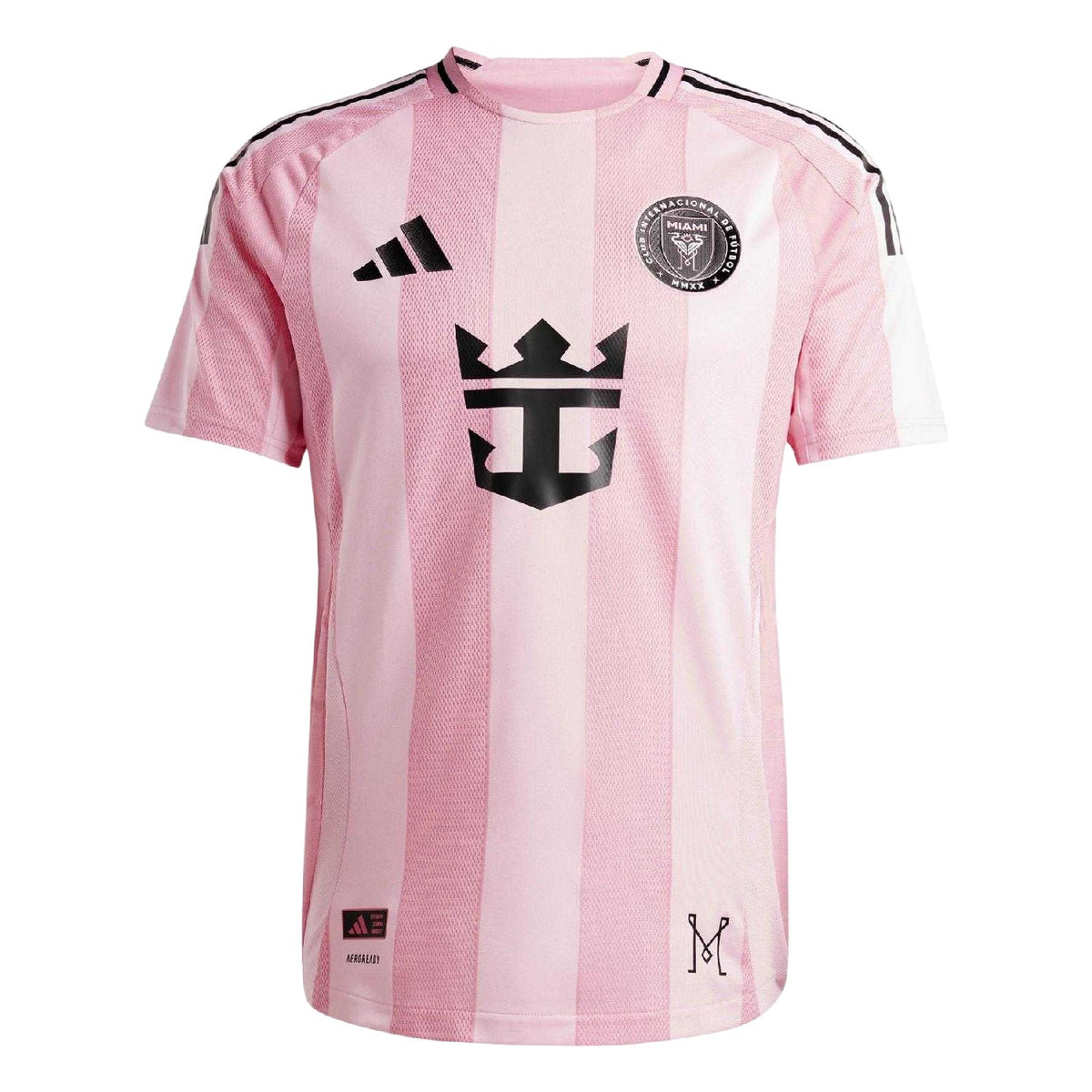 Pink-Black - Front - Adidas Mens Inter Miami CF Home Shirt