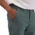 Teal - Side - Timberland Mens Claremont Poplin Chino Shorts