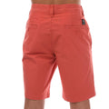 Coral - Back - Timberland Mens Claremont Poplin Chino Shorts