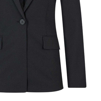 Black - Lifestyle - Hugo Womens-Ladies Lapel Collar Regular Suit Jacket