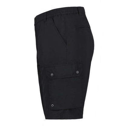 Black - Side - Icepeak Mens Anzio Walking Shorts