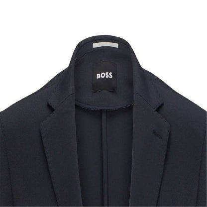 Dark Blue - Back - Boss Mens Hanry Structured Tailored Jacket