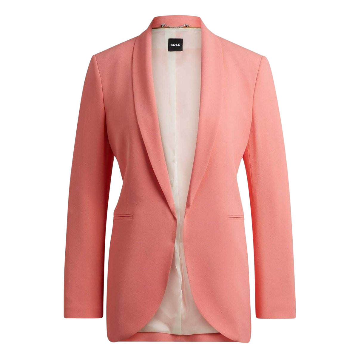 Purple - Front - Boss Womens-Ladies Jirea Solid Shawl Collar Blazer