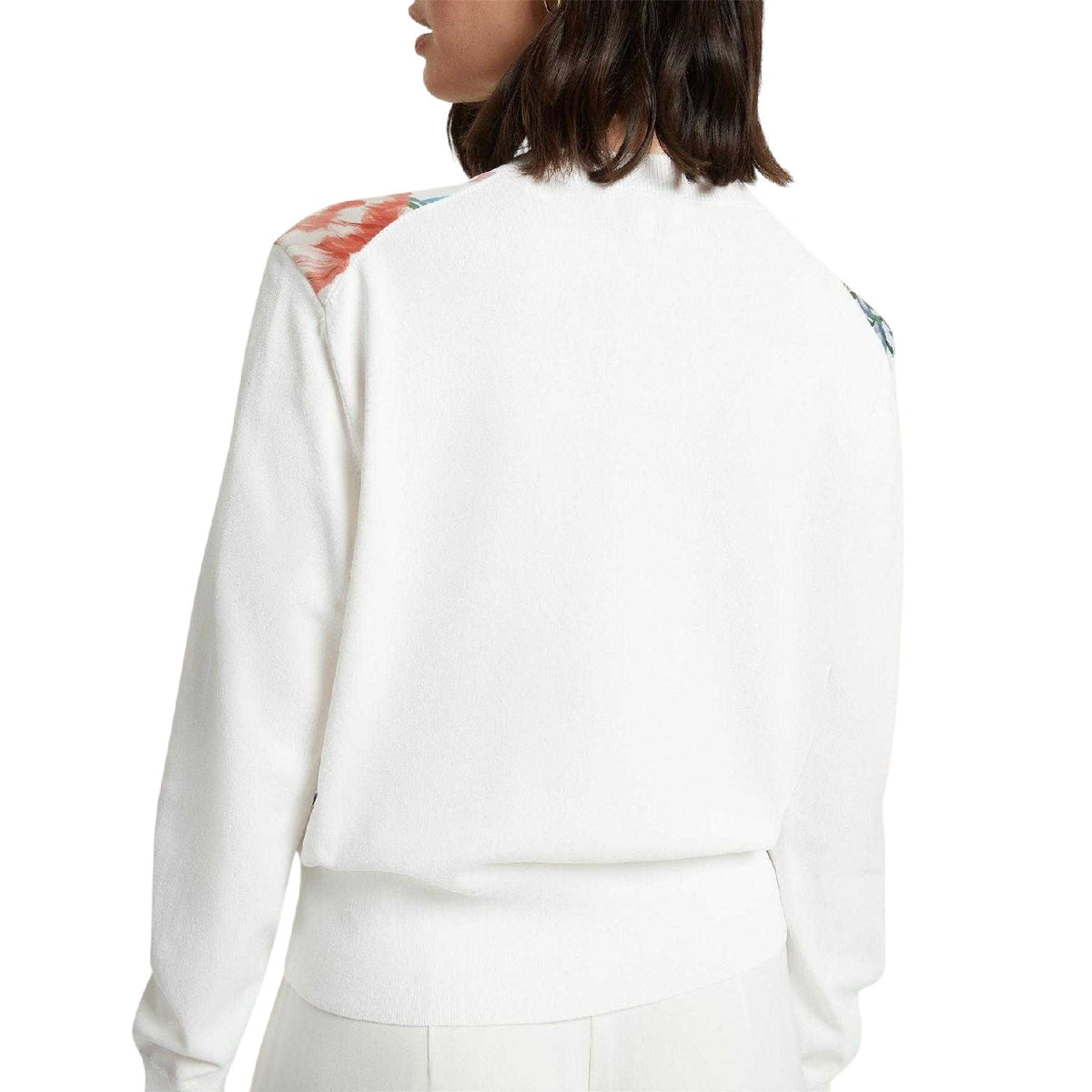 Ivory - Back - Ted Baker Womens-Ladies Lily Cotton Linen Button Through Cardigan
