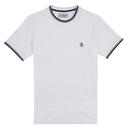 White - Front - Original Penguin Unisex Adult Sticker Pete T-Shirt