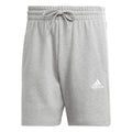 Grey - Front - Adidas Mens Essentials French Terry 3 Stripes Shorts