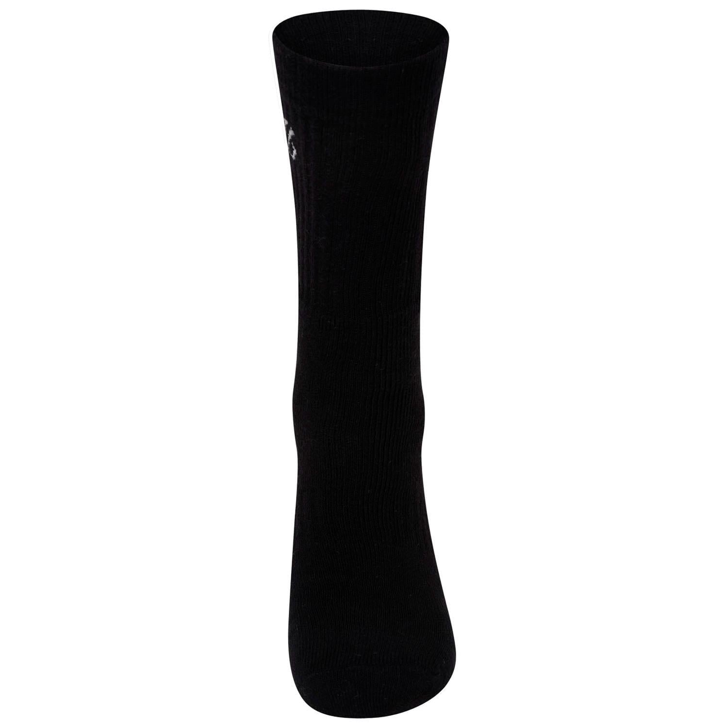 Black - Back - Dare 2B Unisex Adult Essentials Ribbed Cuff Sport Socks (Pack of 3)