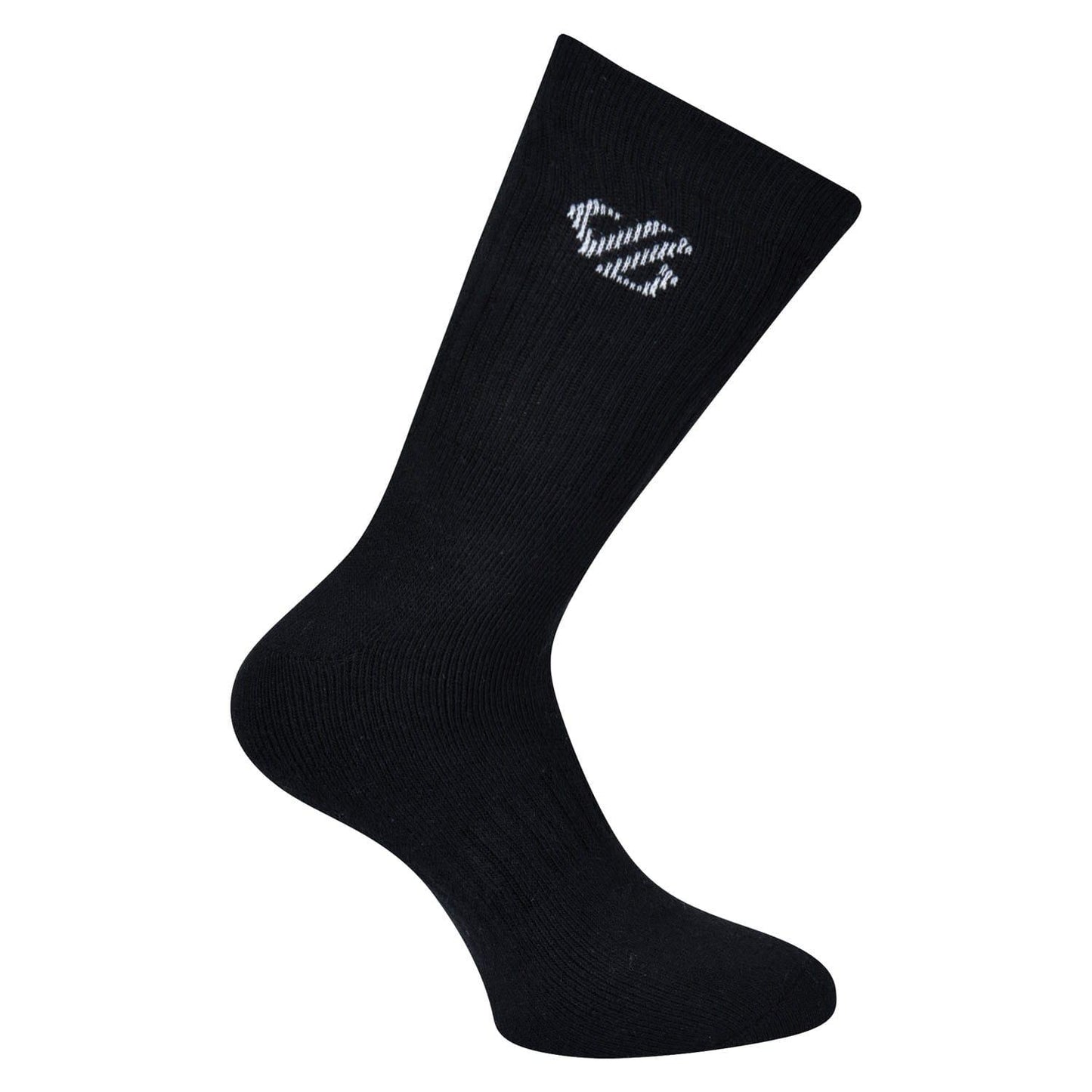 Black - Front - Dare 2B Unisex Adult Essentials Ribbed Cuff Sport Socks (Pack of 3)