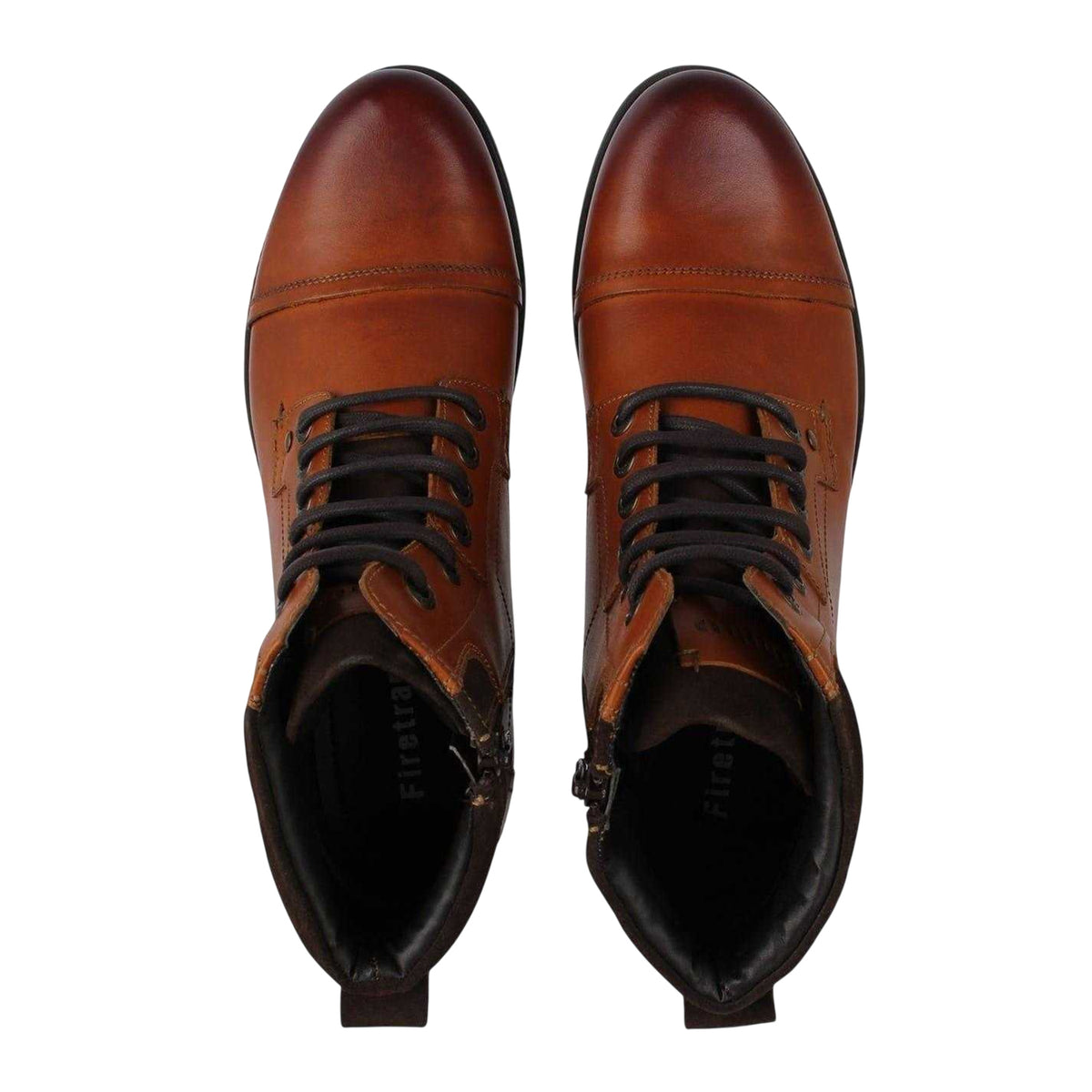Tan - Lifestyle - Firetrap Mens Hays Leather Low Heel Boots