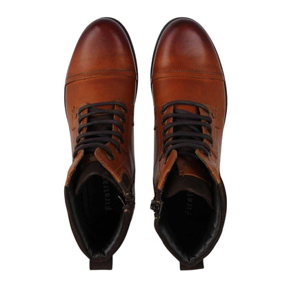 Tan - Lifestyle - Firetrap Mens Hays Leather Low Heel Boots