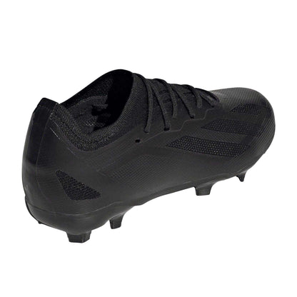 Black - Back - Adidas Childrens-Kids X Crazyfast.1 Firm Ground Football Boots