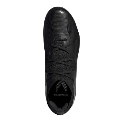 Black - Pack Shot - Adidas Childrens-Kids X Crazyfast.1 Firm Ground Football Boots