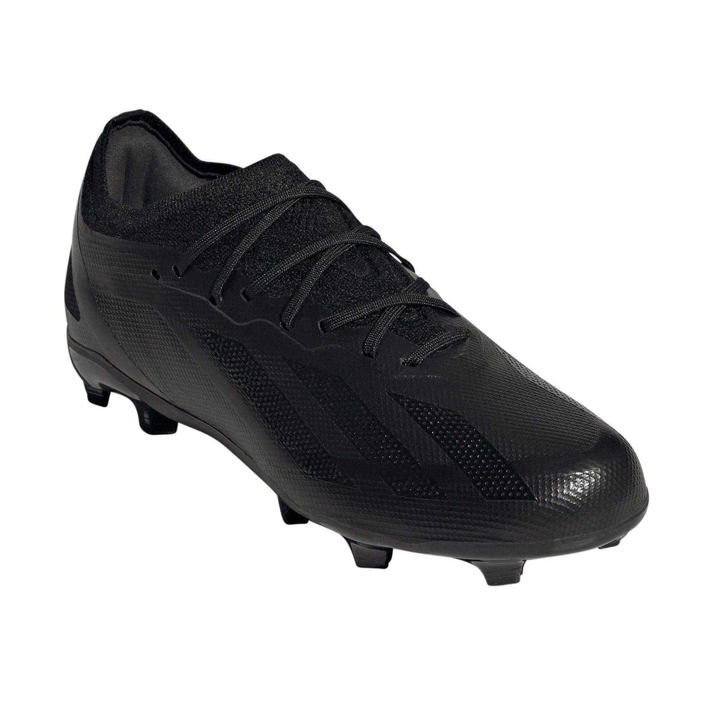 Black - Front - Adidas Childrens-Kids X Crazyfast.1 Firm Ground Football Boots