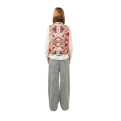 Red - Lifestyle - Lollys Laundry Womens-Ladies Geometric Pattern Regular Waistcoat