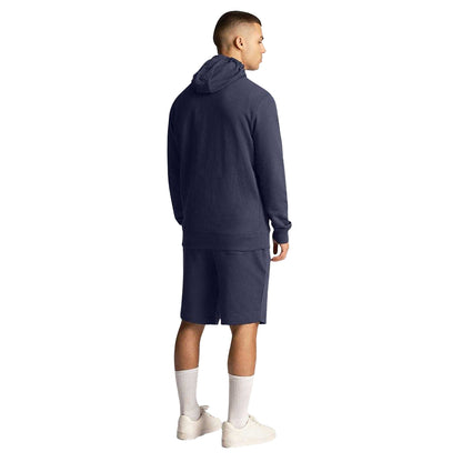Navy - Back - Lyle & Scott Mens Co-Ordinate Printed Sweat Shorts