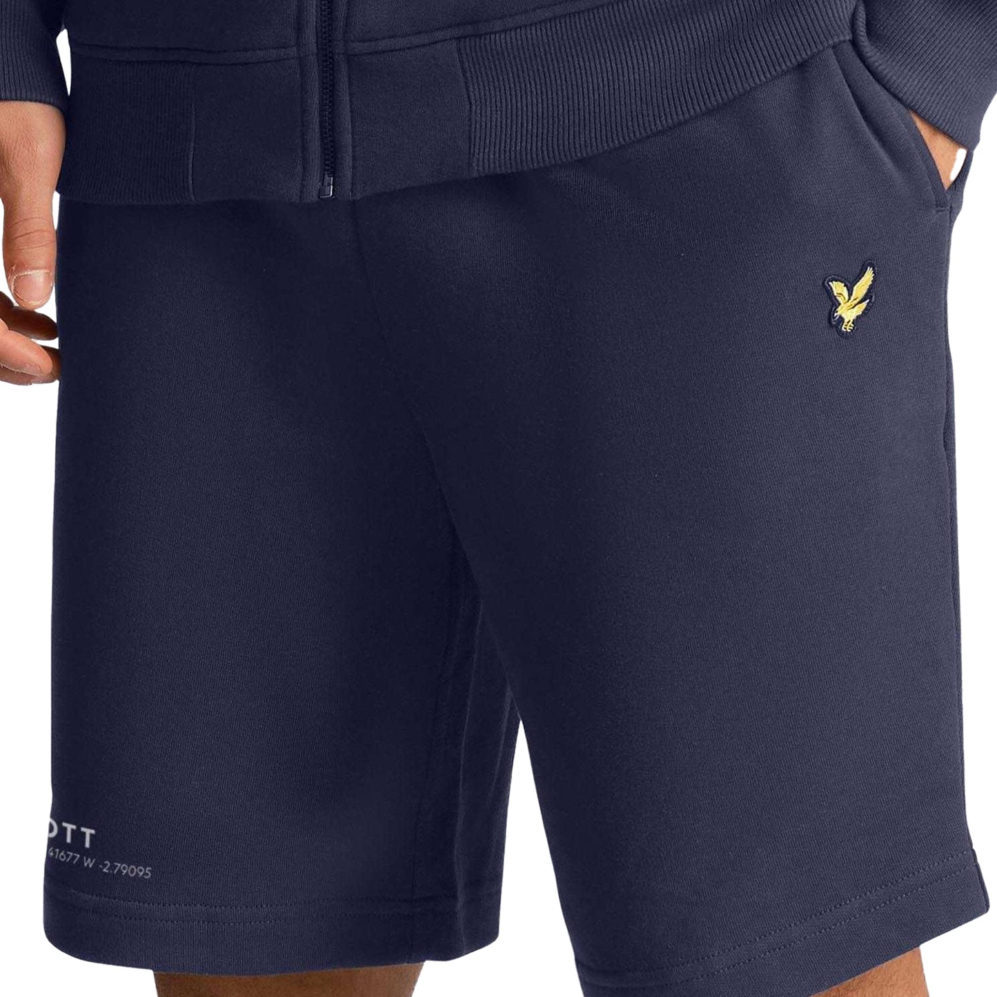 Navy - Lifestyle - Lyle & Scott Mens Co-Ordinate Printed Sweat Shorts