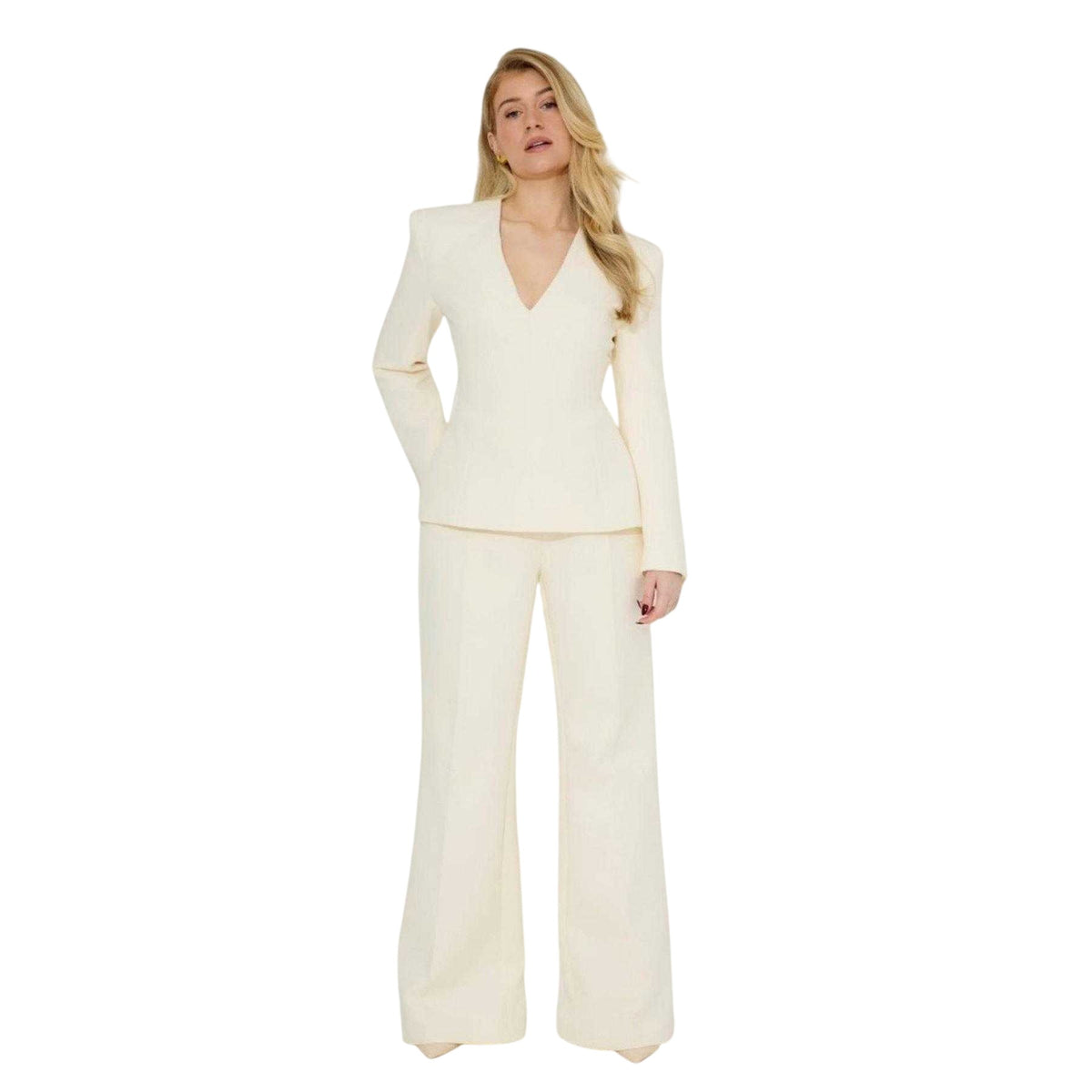 Cream - Lifestyle - Odd Muse Womens-Ladies Tailored Trousers