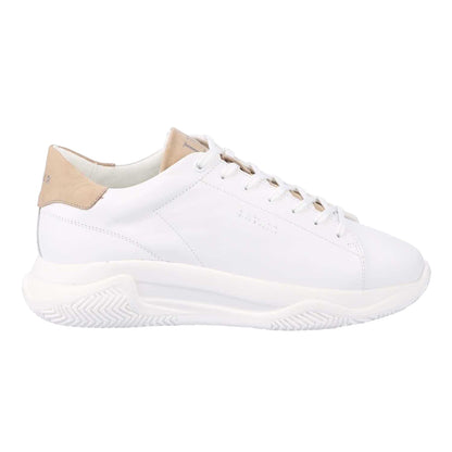 White - Side - Lavair Mens Linear 2.0 Leather Trainers