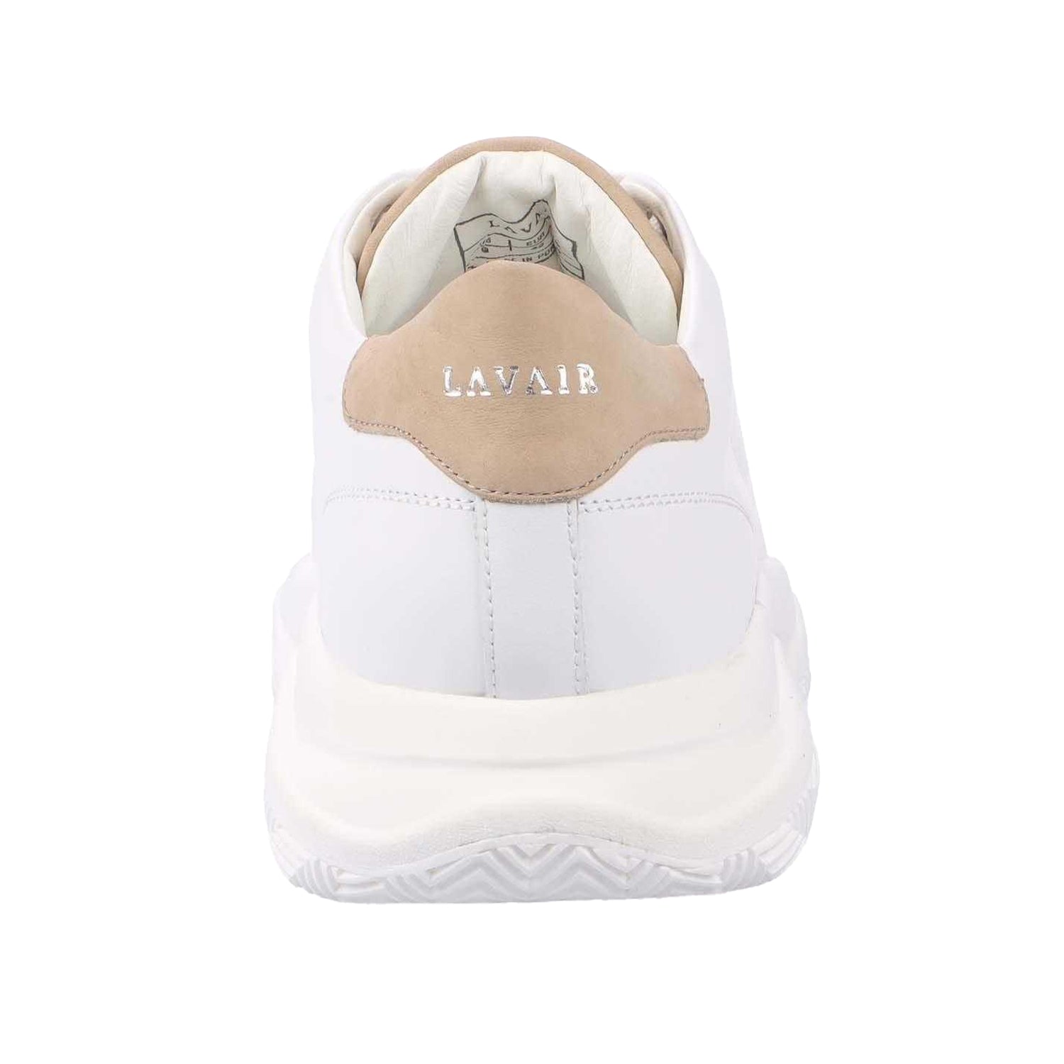 White - Back - Lavair Mens Linear 2.0 Leather Trainers