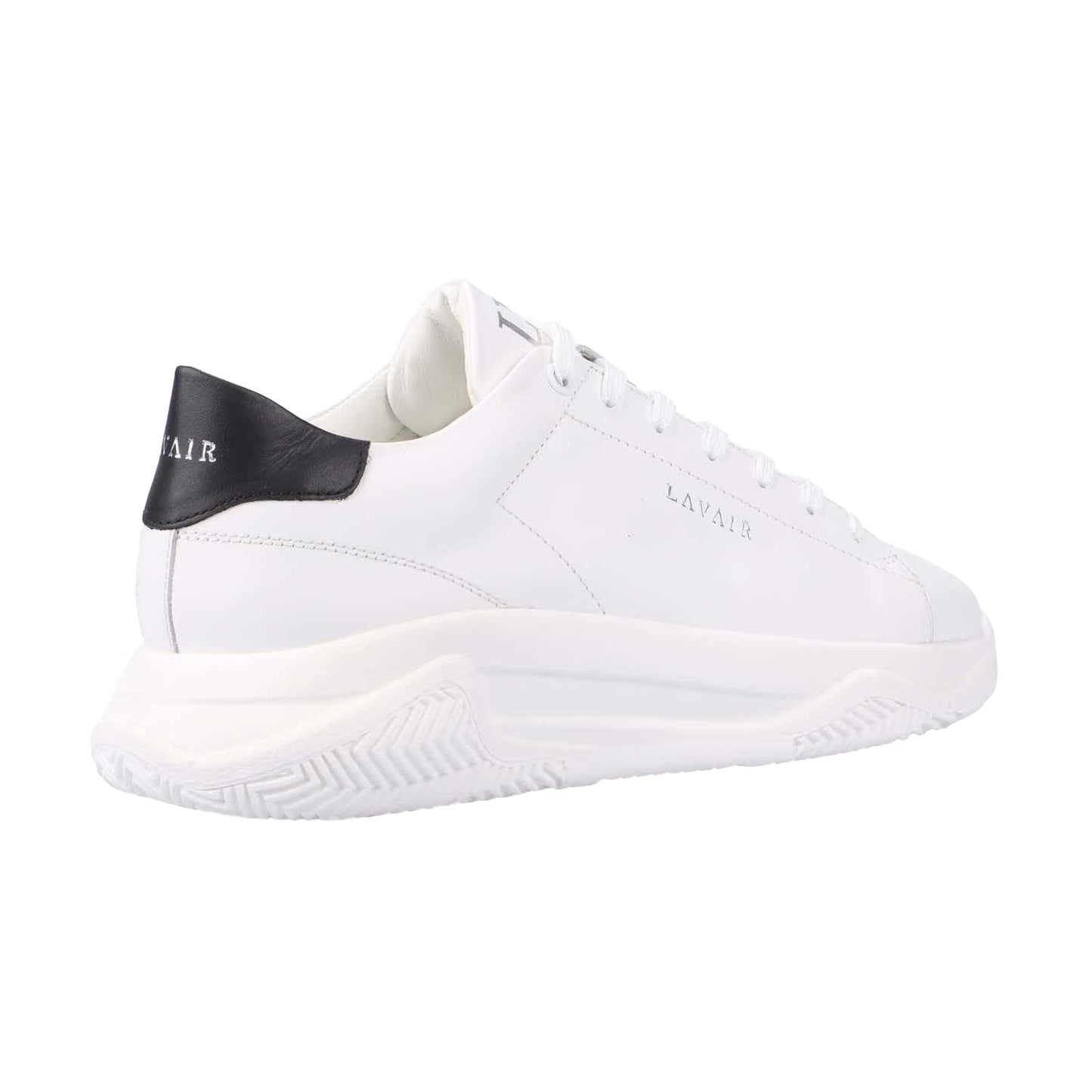 White-Black - Lifestyle - Lavair Mens Linear 2.0 Leather Trainers