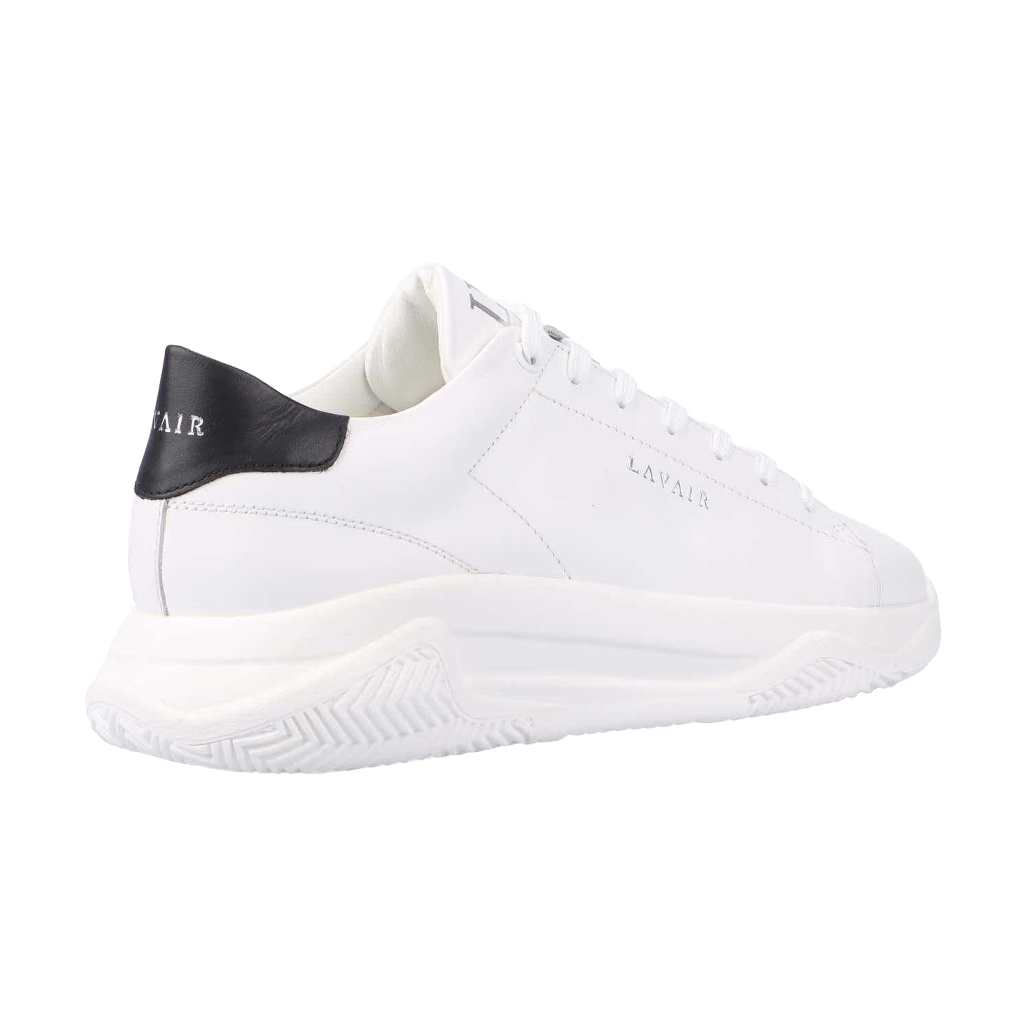 White-Black - Lifestyle - Lavair Mens Linear 2.0 Leather Trainers