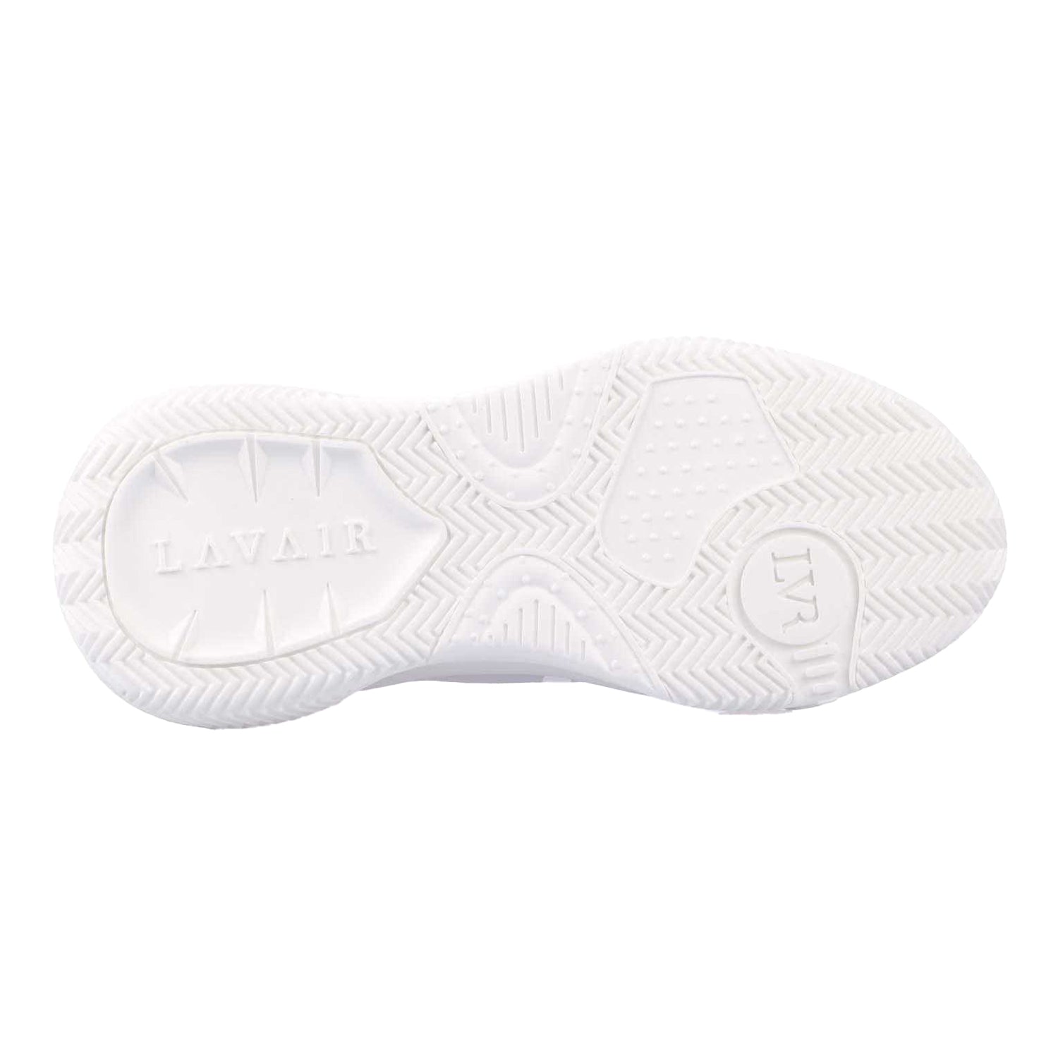 White-Black - Side - Lavair Mens Linear 2.0 Leather Trainers