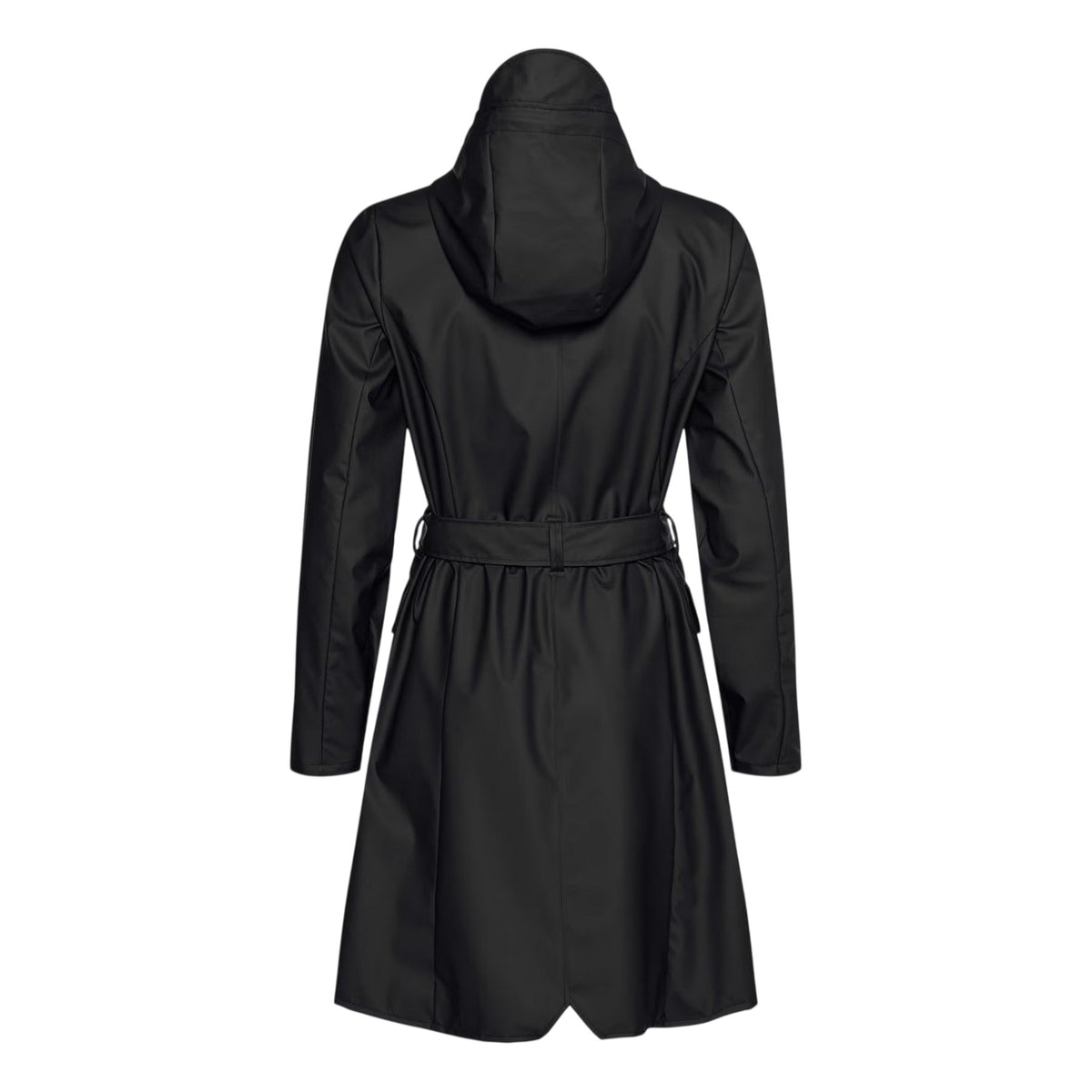 Black - Back - Rains Womens-Ladies Raincoat