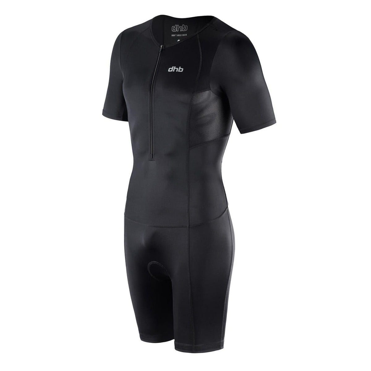 Black - Side - dhb Mens Fitted Trisuit