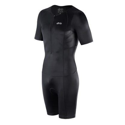 Black - Side - dhb Mens Fitted Trisuit