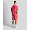 Pink - Side - Lyle & Scott Mens Sweat Shorts