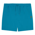 Ocean Blue - Side - Lyle & Scott Mens Sweat Shorts