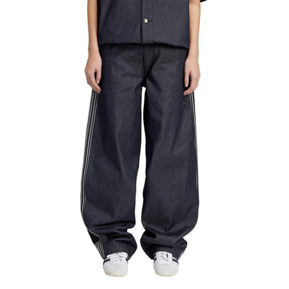 Indigo Denim - Pack Shot - Adidas Womens-Ladies Originals Denim Jeans