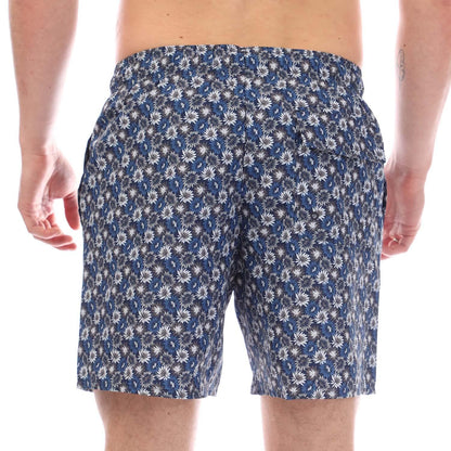 Navy - Back - Lyle & Scott Mens Floral Resort Shorts