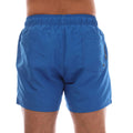 Blue - Back - Emporio Armani Mens Logo Taped Swim Shorts