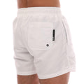 White - Lifestyle - Emporio Armani Mens Logo Taped Swim Shorts